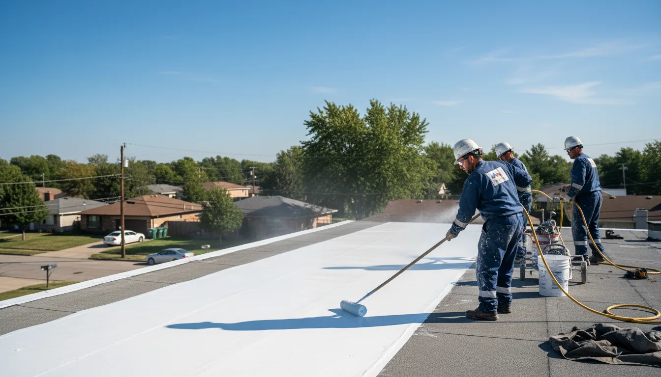 Commercial roof coating in Gleason, TN near me